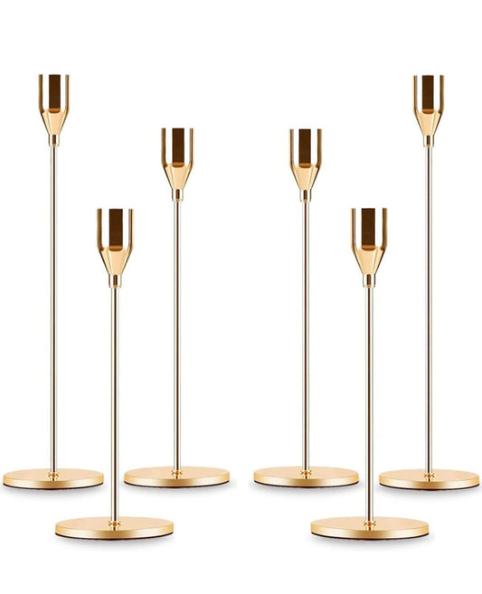 CANDELABRO DORADO MODERNO