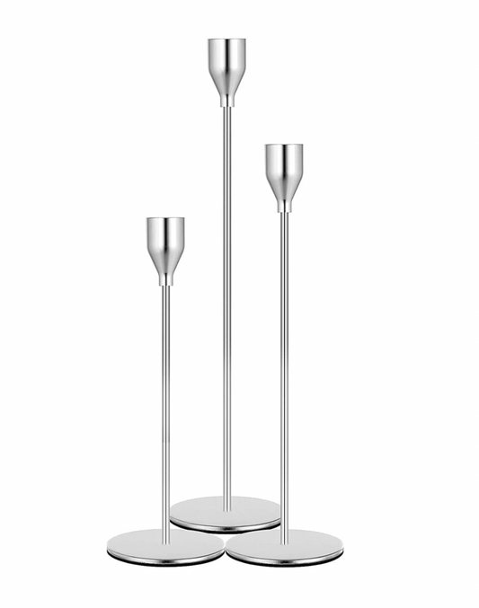 Candelabro Plateado