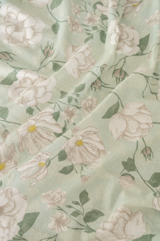 Verde Flores Rectangular