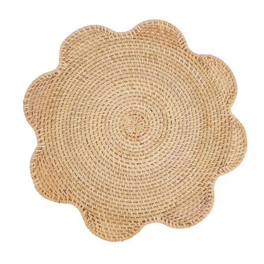 Rattan Scalloped