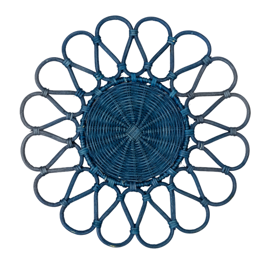 Rattan Gardenia Azul Royal